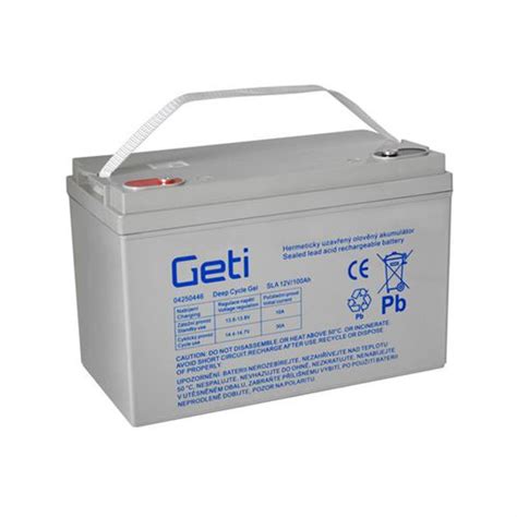 Batterie Acide Plomb Gel Geti Rectangulaire V Pour Onduleur