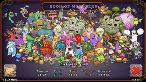 My Singing Monsters (MSM) Earth Island Breeding Chart Guide - Games Finder