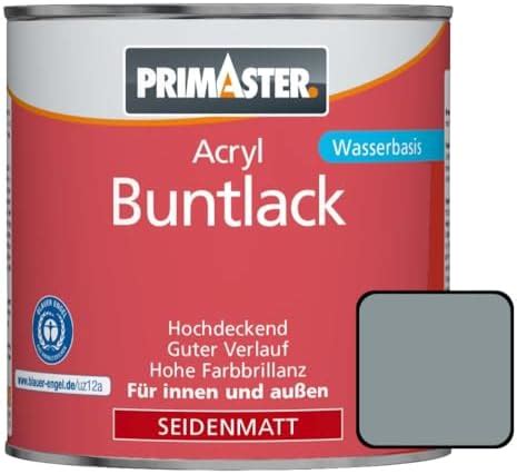 Primaster Acryl Buntlack Ml Silbergrau Seidenmatt Wetterbest Ndig