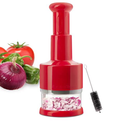 Food Chopper, Manual Hand Vegetable Chopper Onion Chopper Dicer ...