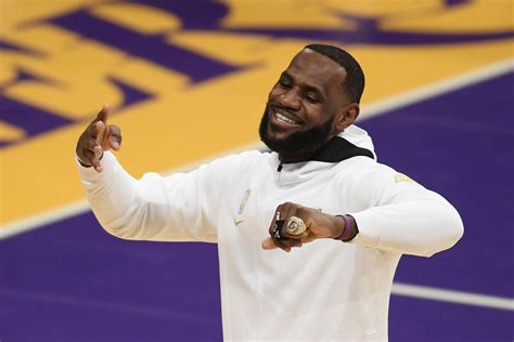 LeBron James & The LA Lakers Receive Their 2020 Championship Rings