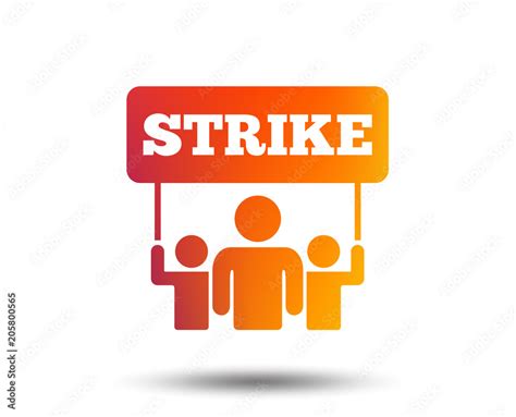 On Strike Sign