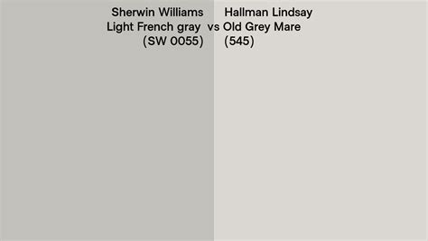 Sherwin Williams Light French Gray SW 0055 Vs Hallman Lindsay Old