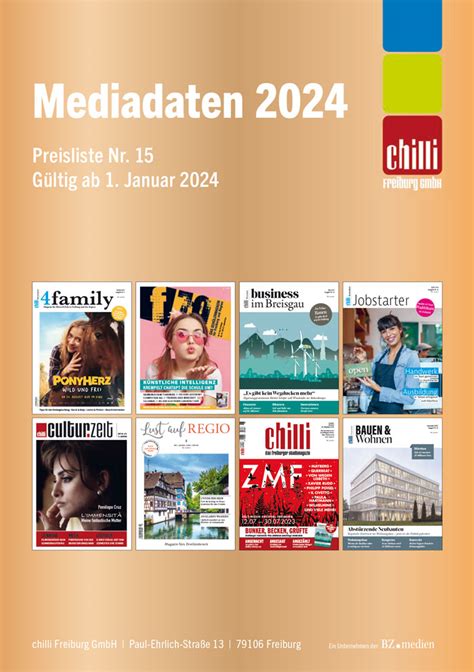 Mediadaten Chilli Freiburg Stadtmagazin