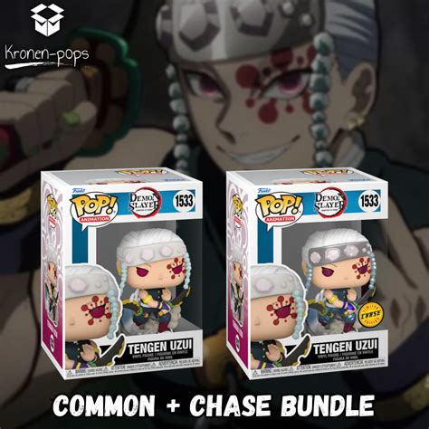 Demon Slayer Tengen Uzui Common Chase Funko Pop Bundle Kronen P0ps