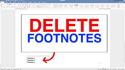 How To Delete Footnotes In Word YouTube