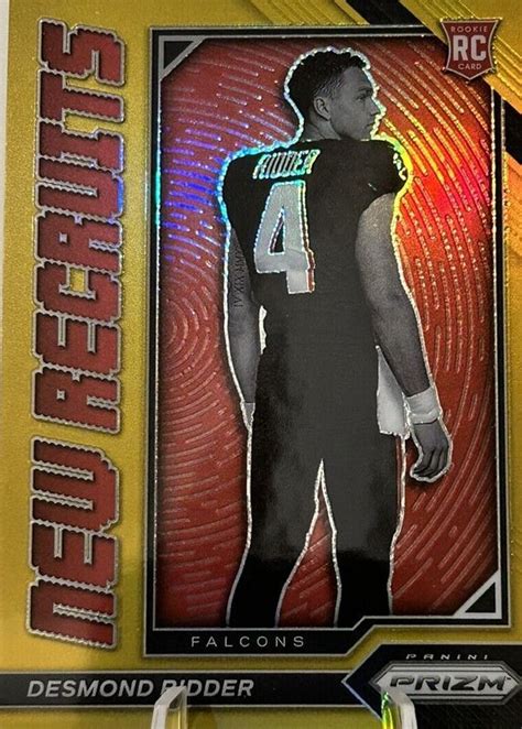 Desmond Ridder 2022 Prizm New Recruits Gold Nr 2 Price Guide