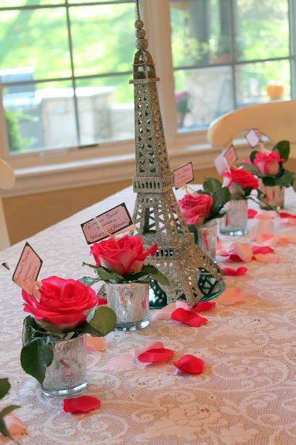 Eiffel Tower Centre Pieces This Is Beautiful Nightinparisprom Parisian Themed Bridal Shower