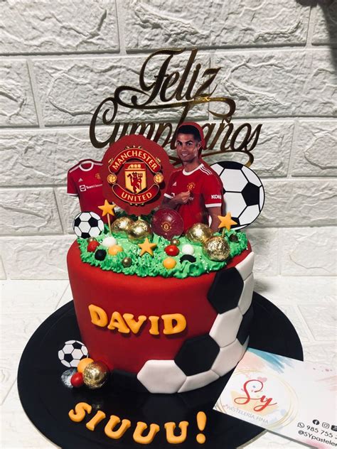 Soccer Birthday Cake For Manchester United Fans