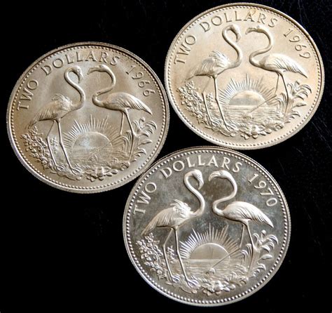 Bahamas Dollars Flamingos Silver Catawiki