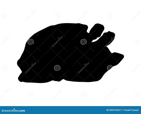 Cooked Chicken Silhouette Vector Art White Background Cartoondealer