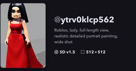 Roblox Lady Full Length View Realistic Detailed Ytrv0klcp562