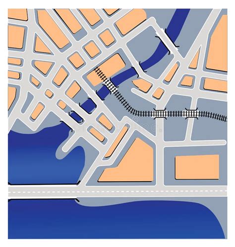 Mapas urbanos ilustração do vetor Ilustração de residencial 22184395