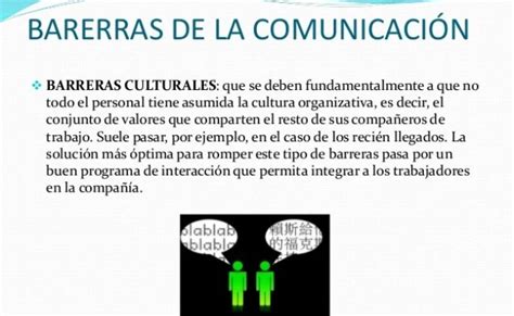 Ejemplos De Barreras De La Comunicacion Culturales Otosection