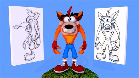 Crash Bandicoot Model Charles Zembillas Style D Model By Mbernal