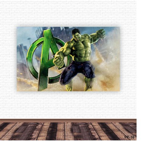 Painel Festa Infantil Tecido Sublimado Hulk X Elo