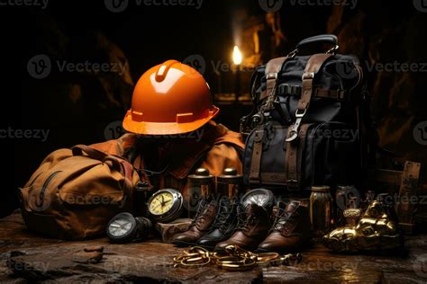 miners tools and equipment AI Generated 33531888 Stock Photo at Vecteezy