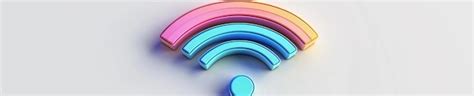 24 3D Model Of A Colorful Wifi Icon Realistic And Intricate