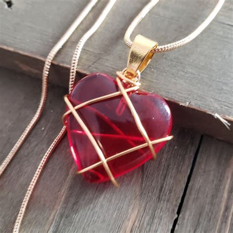 Wire Wrapped Heart Etsy