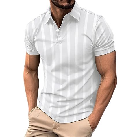 B91xz Golf Shirts For Men Short Sleeve Polo Shirts Quarter Zip Casual Slim Fit Mock Neck Basic