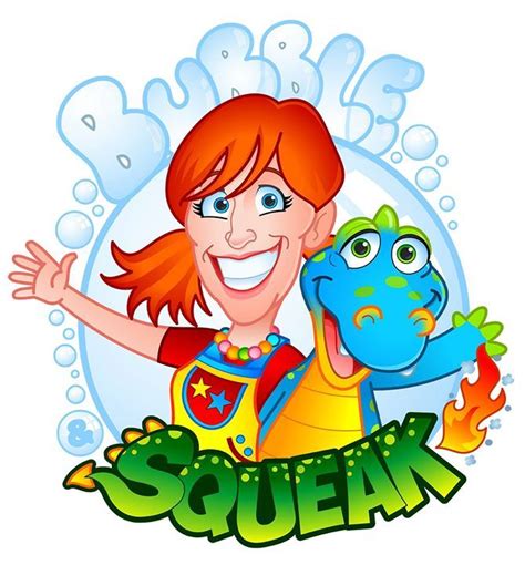 #Cartoon #logo design for Entertainers Bubble & Squeak Created by LOOK Creative Studio Animation ...