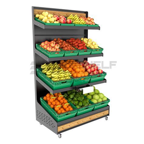 Sls Tier Fruit And Veg Unit On Castors Maxshelf Retail Equipment