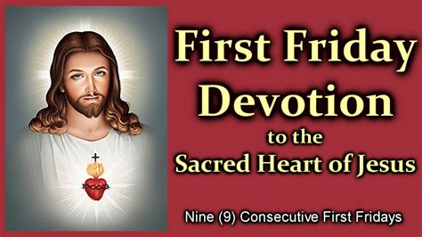 First Friday Devotion To The Sacred Heart Of Jesus Prayers And Petitions