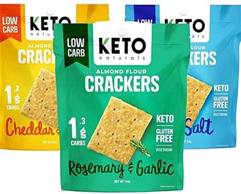 Buy Keto Crackers Sea Salt Rosemary Garlic Cheddar Onion