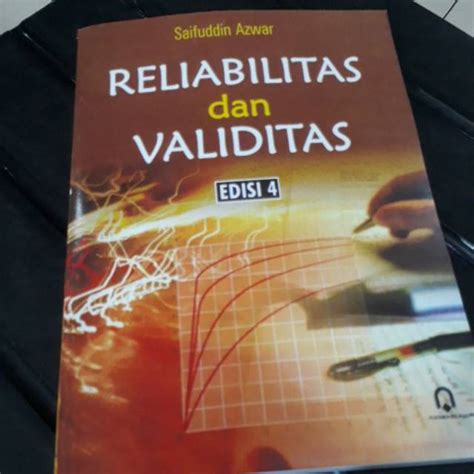 Jual JUAL BUKU RELIABILITAS DAN VALIDITAS SAIFUDDIN AZWAR EDISI 4