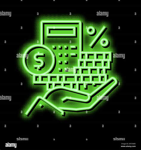 Dividends Money Neon Glow Icon Illustration Stock Vector Image Art