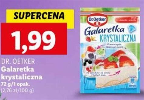 Promocja DR OETKER Galaretka Krystaliczna 72g W Lidl