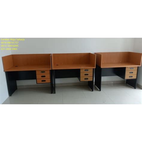 Jual Meja Partisi Workstation Meja Kerja Sekat Kantor Cubicle P Cm