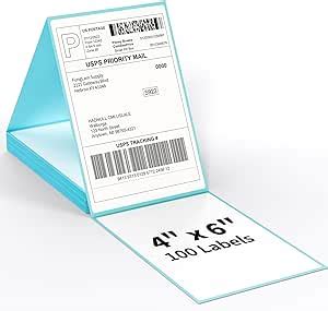 Amazon FungLam 4x6 Thermal Labels 100 Labels Fanfold Direct