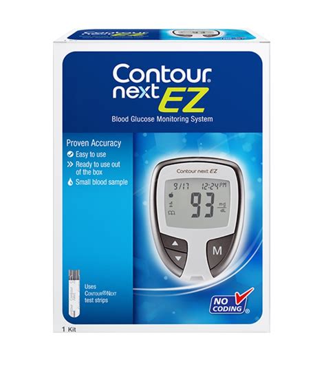 Bayer Contour Next EZ Glucose Blood Glucose Meter Kit