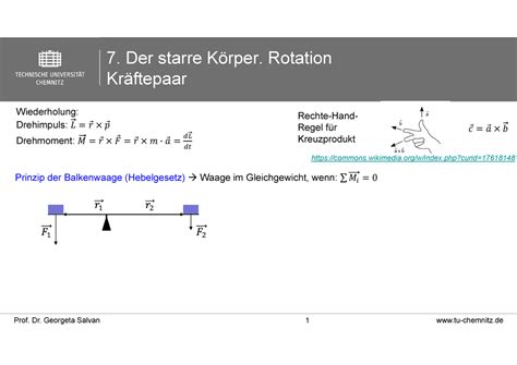 Ws Vl Vorlesungsnotizen Kr Ftepaar Prinzip Der Balkenwaage