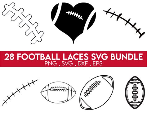 Football Laces Svg Bundle Football Laces Football Silhouette - Etsy