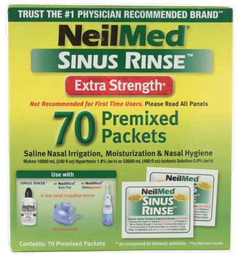 NeilMed Extra Strength Sinus Rinse 70 Ct Frys Food Stores