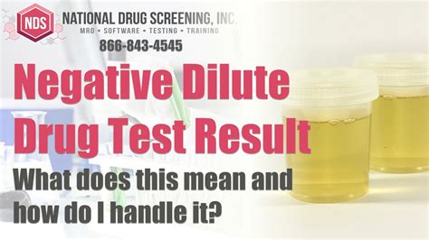 What Is A Negative Dilute Drug Test