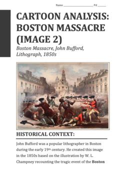 Boston Massacre Cartoon Analysis: Bloody Massacre (1770) /Boston ...