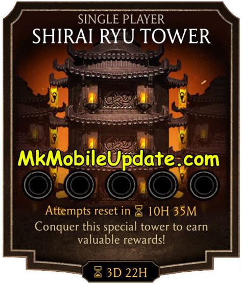 Mk Mobile Shirai Ryu Tower Mortal Kombat Mobile