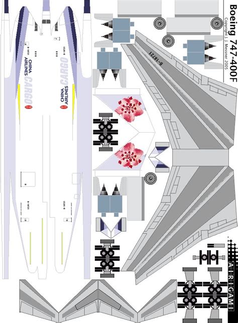 4g China Airlines Cargo 1992 Cs Boeing 747 400 Airigami X By Air