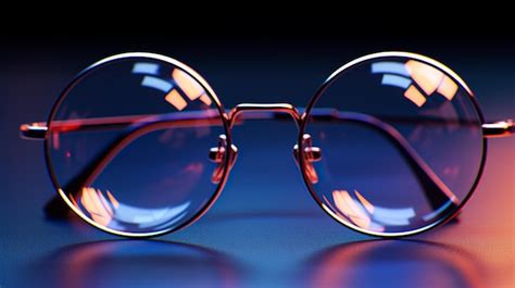 Premium Photo | Round glasses