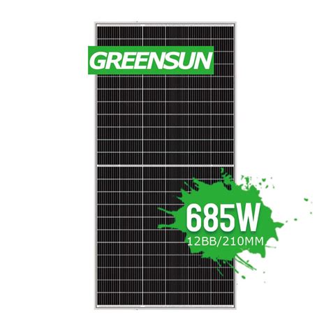 Greensun Solar 685W 700W Monocrystalline Lowest Price Roof Top Solar