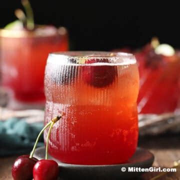 Easy And Delicious Sweet Cherry Lime Sparkling Mocktail Mitten Girl