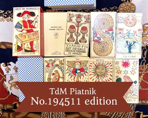 Hard To Find Tdm Piatnik TAROT DE MARSEILLE Tarot Card Deck Fortune