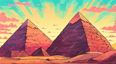 Premium AI Image | Ancient Egyptian pyramids Fantasy concept ...