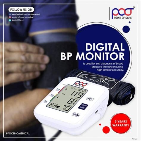 Poct Digital Blood Pressure Monitor Pbm 01 Buy Online At Best Price