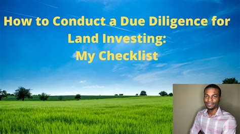 How To Conduct A Due Diligence For Land Investing My Checklist Youtube