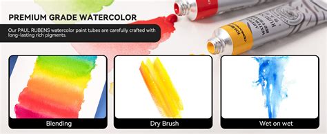 amazoncom paul rubens watercolor paint set  vibrant colors ml