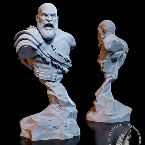 Kratos God Of War 3d Print Etsy